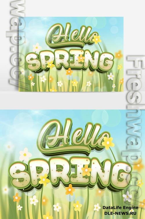 Beautiful Spring Text Effect vol 7