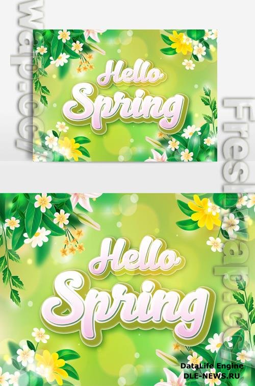 Beautiful Spring Text Effect vol 5