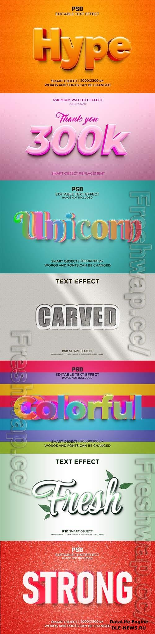 Psd text effect set vol 377