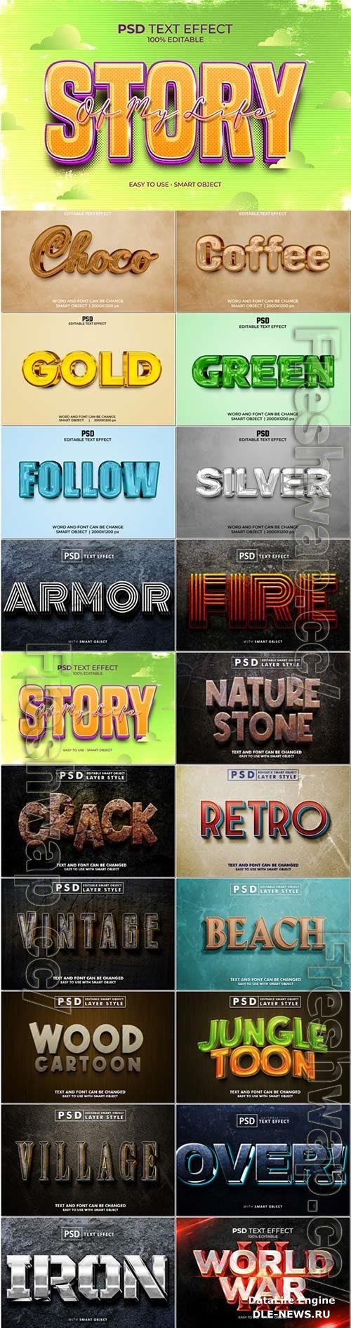 Psd text effect set vol 386