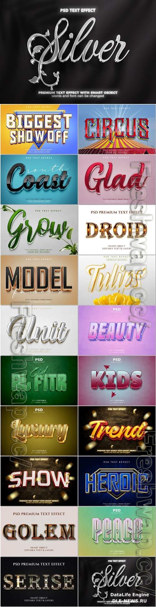 Psd text effect set vol 384