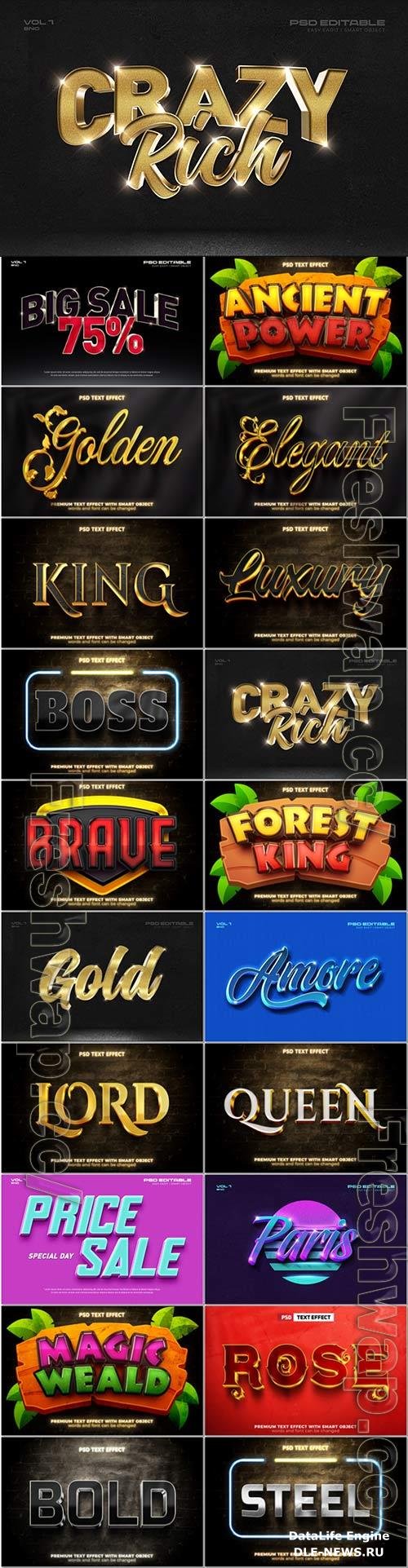 Psd text effect set vol 383