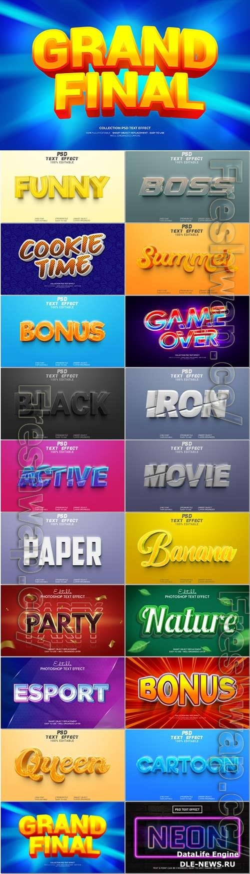 Psd text effect set vol 390