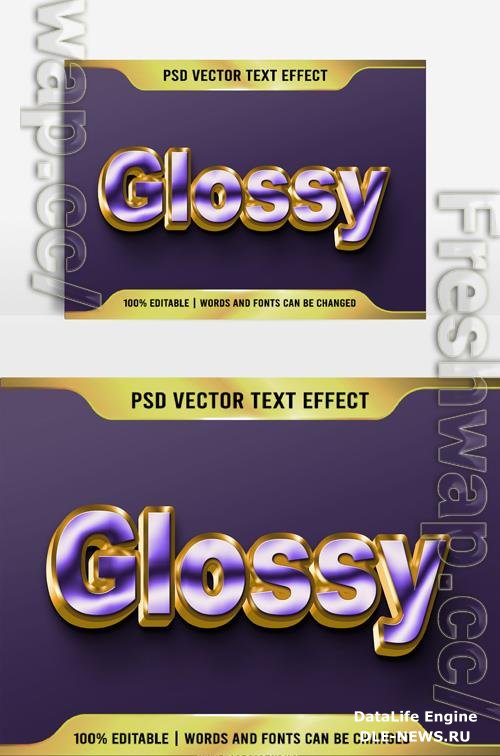 Psd Text 3D very beautiful Glossy