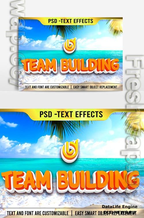 Psd Team Effects Building Text 3D Fixed