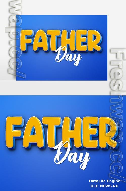 Psd Psd Text 3D very beautiful Father day