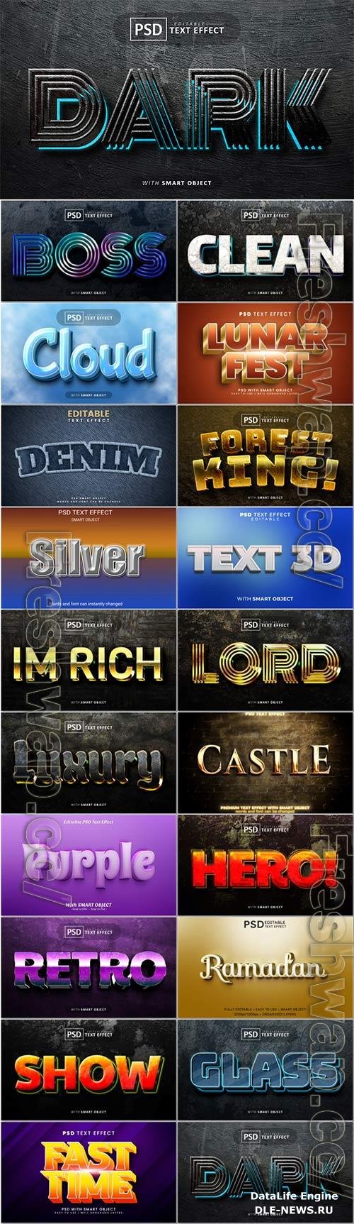 Psd text effect set vol 415