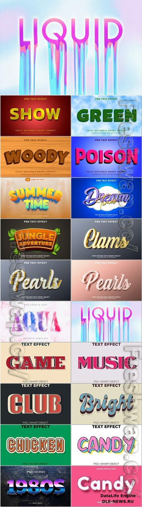 Psd text effect set vol 414