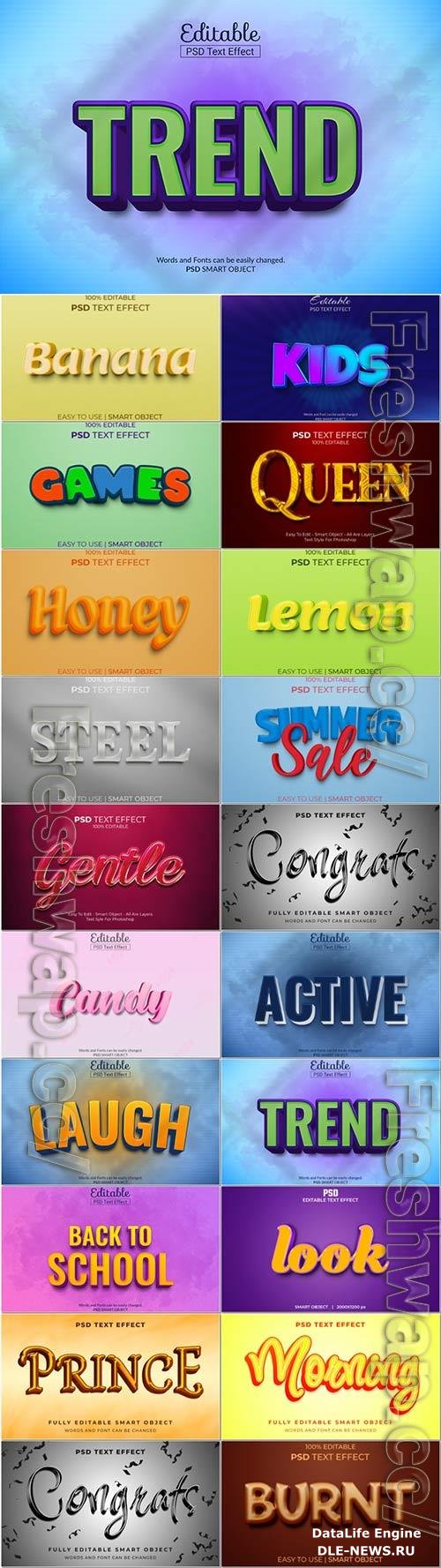 Psd text effect set vol 413