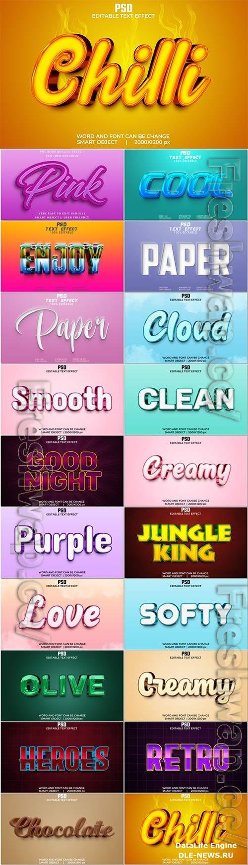 Psd text effect set vol 408