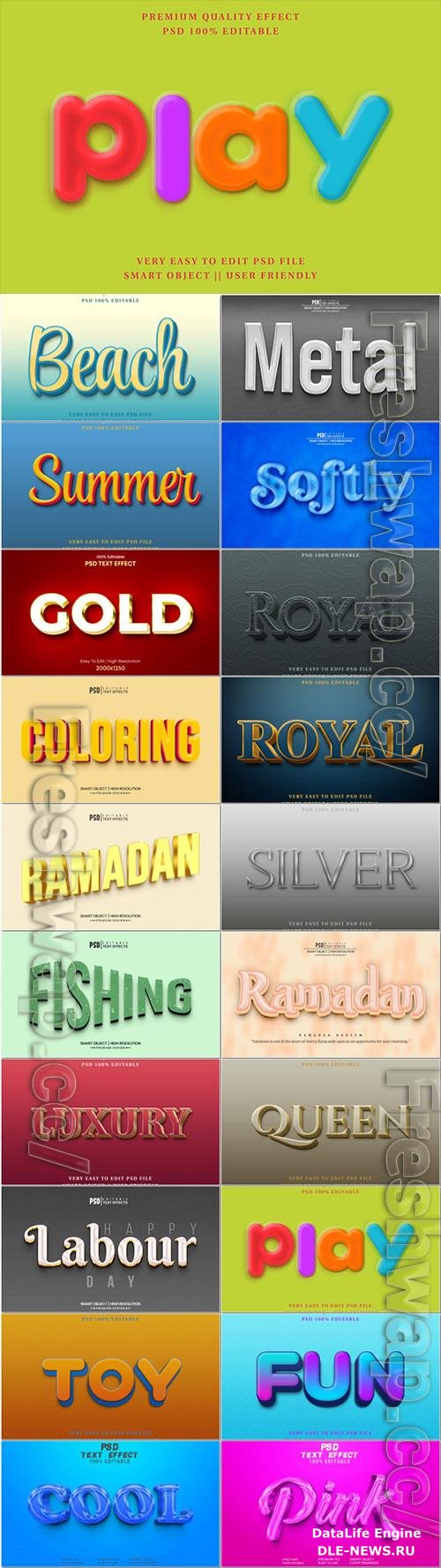 Psd text effect set vol 407