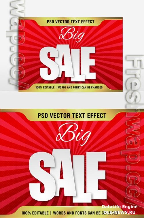 Sale Beautiful text effect Text 3D