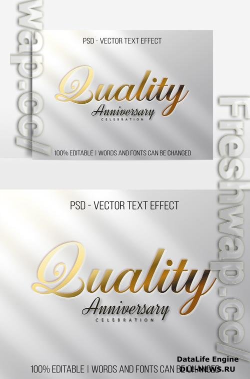 Quality vector editable 3d text style effect
