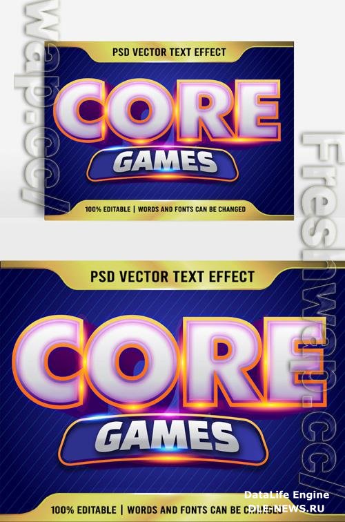 Beautiful text effect 3D Effect Games