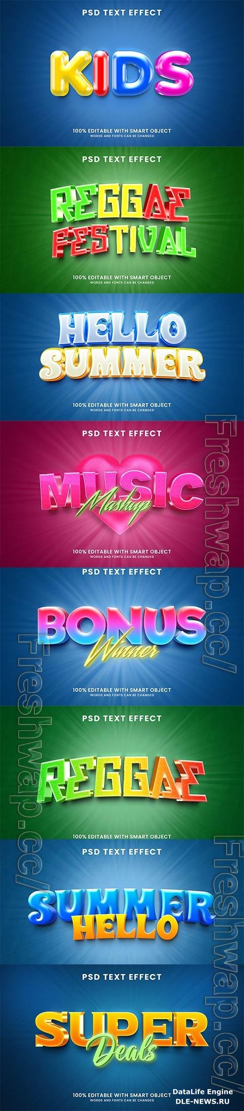 Psd text effect set vol 433