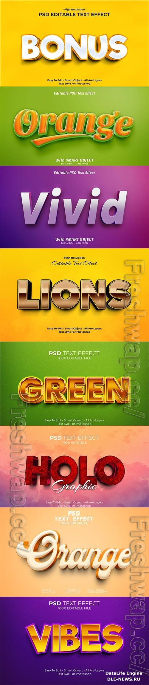 Psd text effect set vol 436