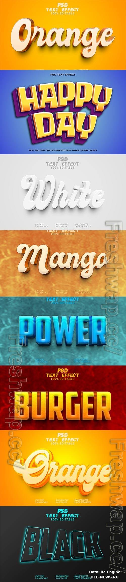 Psd text effect set vol 440