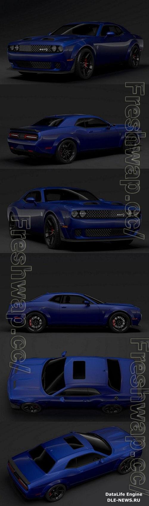 Dodge Challenger SRT Hellcat Widebody LC 2019 3D Model