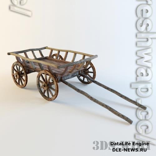 Old cart 3D Model