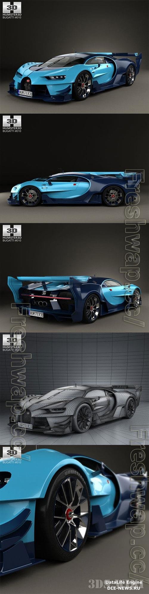 Bugatti Vision Gran Turismo 2015 3D Model