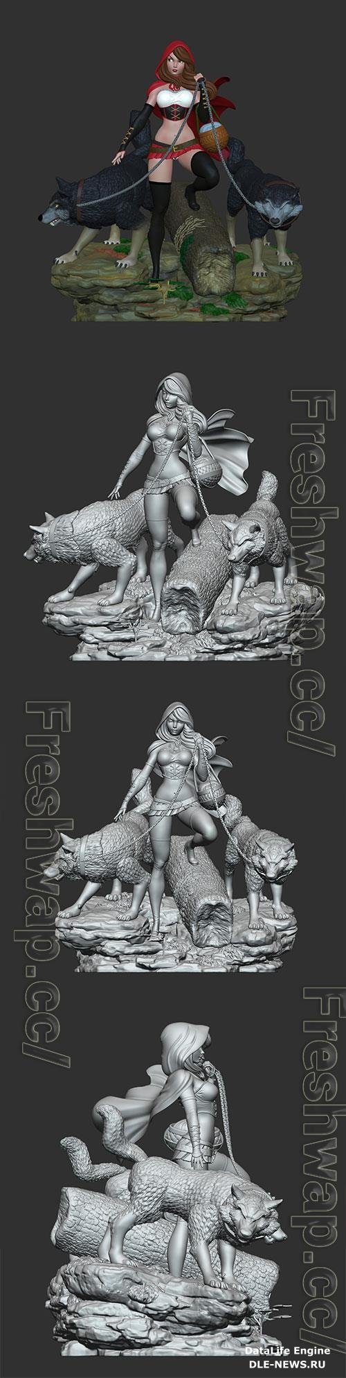 Little Red Riding Hood 3D Print Model