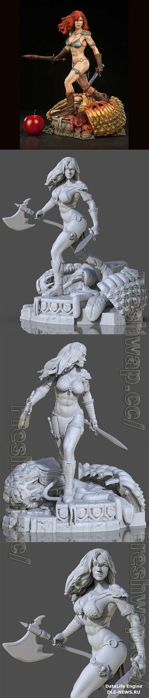 Red Sonja 3D Print Model