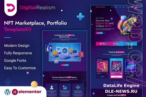 ThemeForest - Digital Realism NFT Elementor Template Kit 37717112