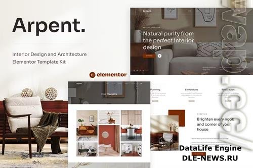 ThemeForest - Arpent - Interior Design and Architecture Elementor Template Kit 38340603