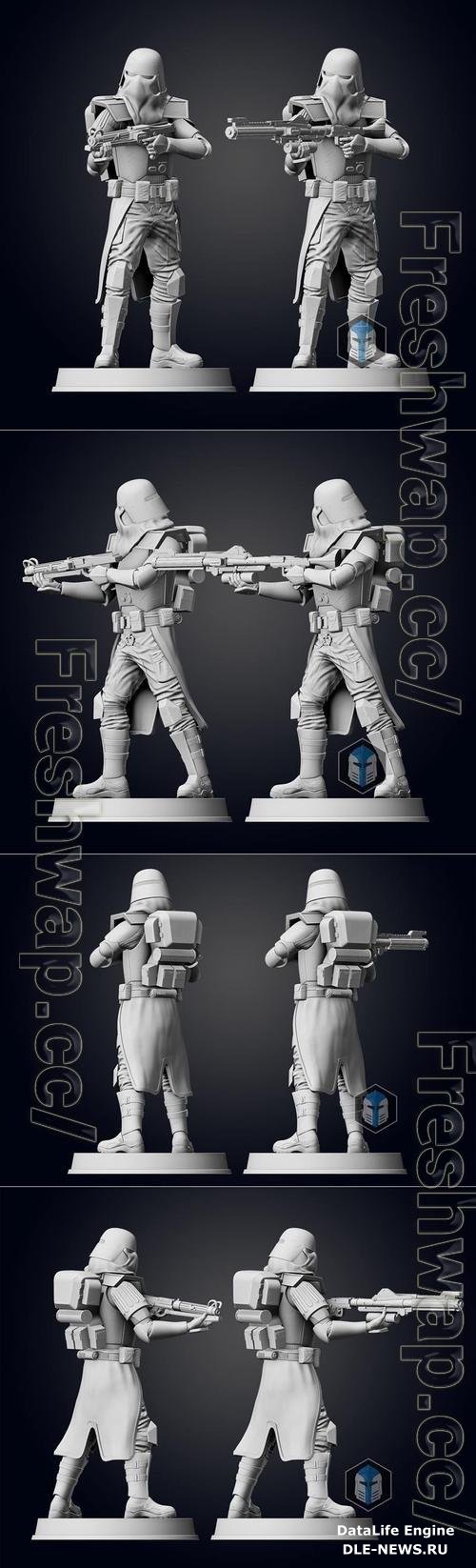 Galactic Marine Figurine Pose 2 3D Print