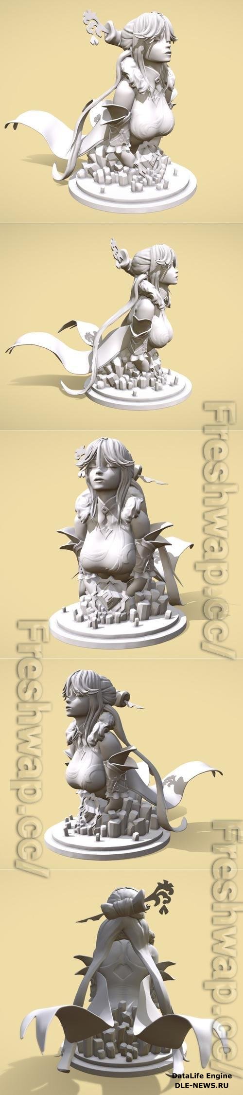 Ningguang Maiden Of Stone 3D Print