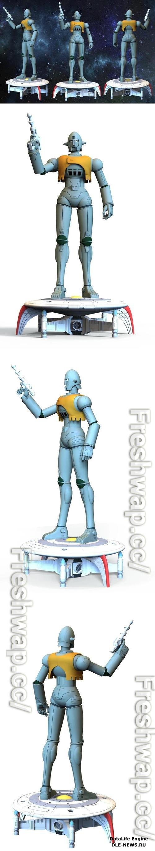 GRAG from Captain Future - Capitaine Flam 3D Print