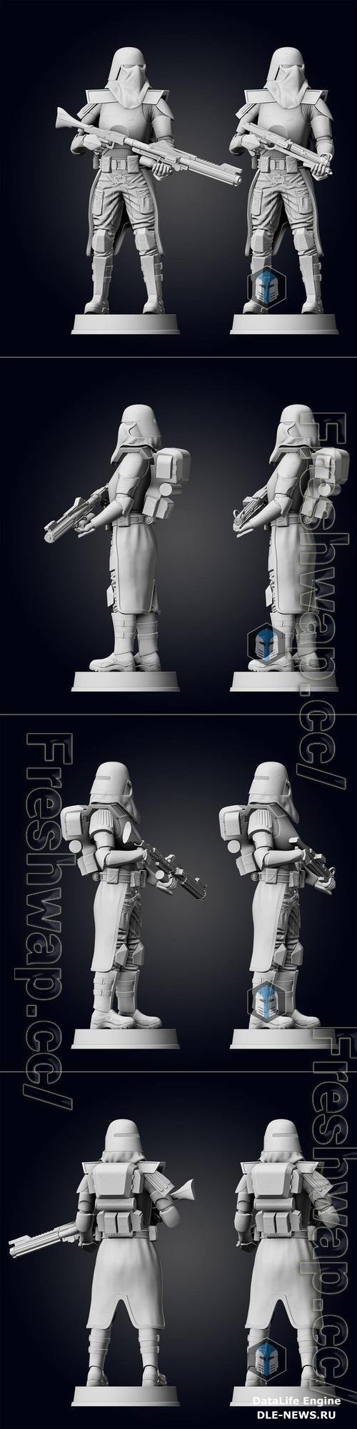 Galactic Marine Figurine - Pose 4 3D Print