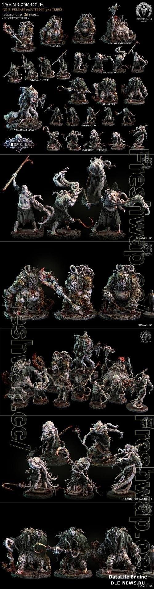 Bestiarum Miniatures - The N'Gorroth June 2022 3D Print