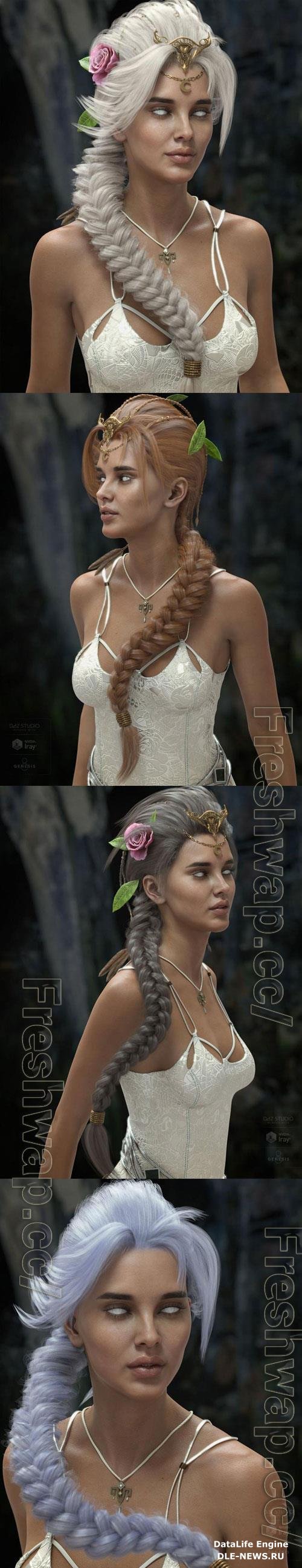 Sylveren Hair for Genesis 3 and Genesis 8 and 8.1 Females