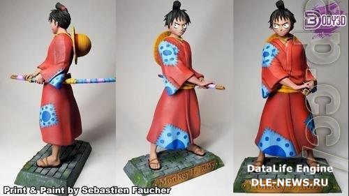 Luffy samurai 3D Print