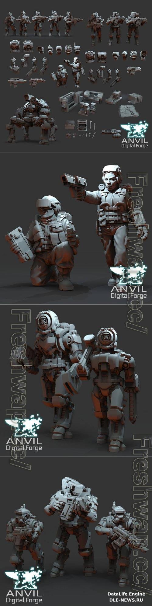 Anvil Digital Forge - Regiments and Exo-Lord Automata 3D Print