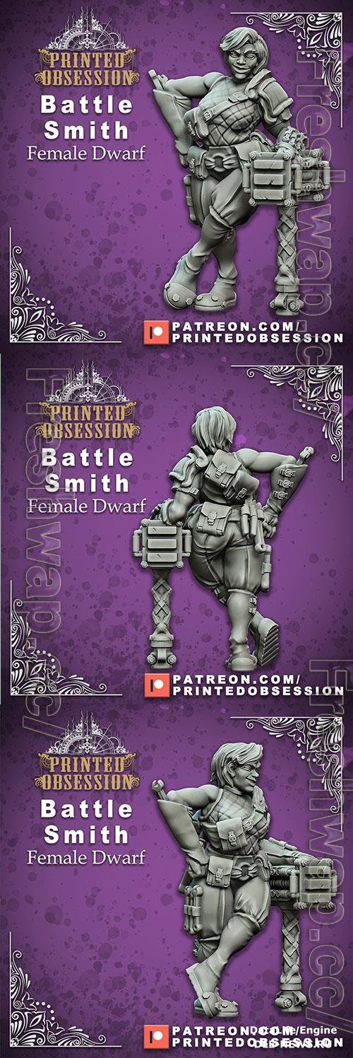 Battle Smith - Female Dwarf b3D Print
