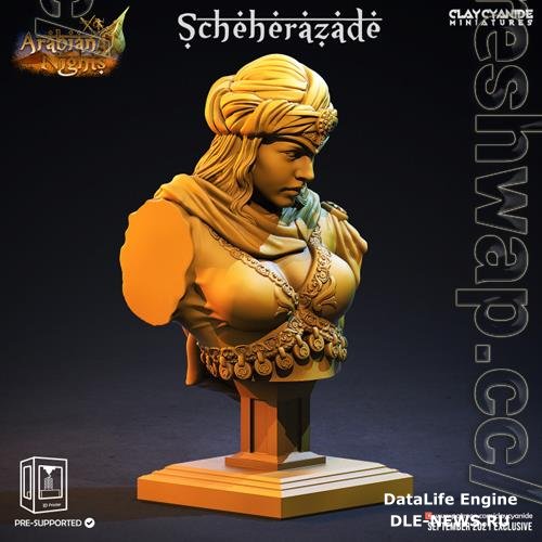 Scheherazade Bust 3D Print