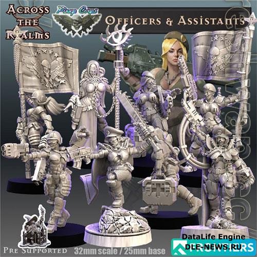 Pinup Officers & Assistants 3D Print