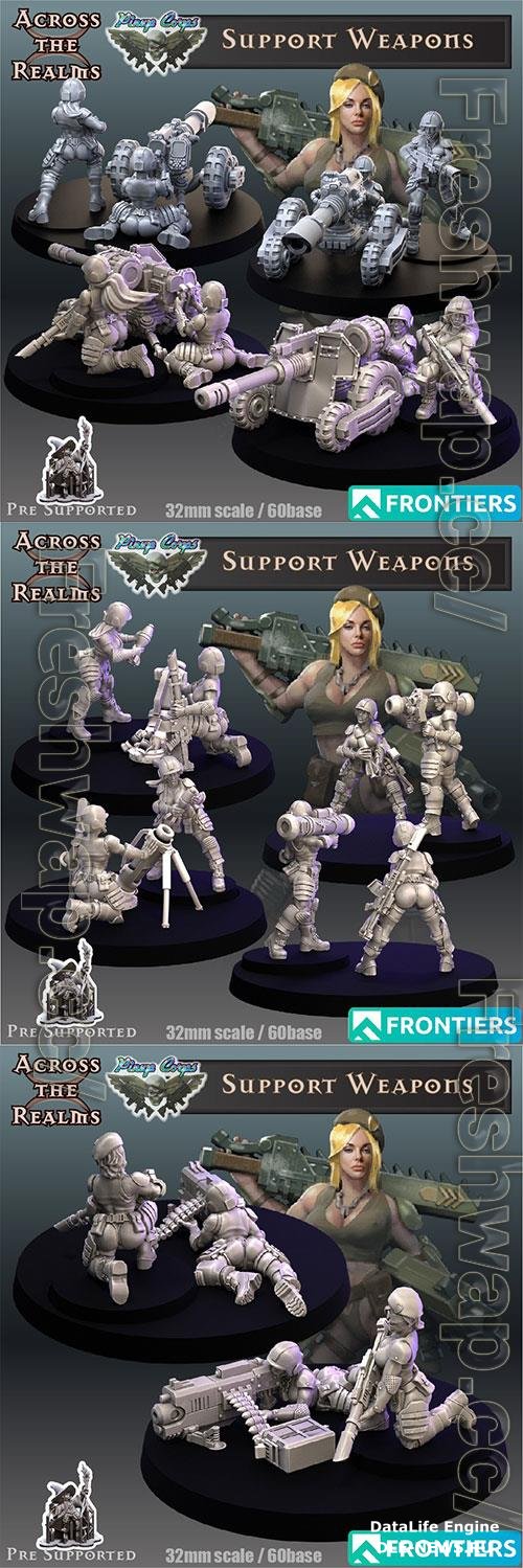 Pinup Support Weapons 3D Print