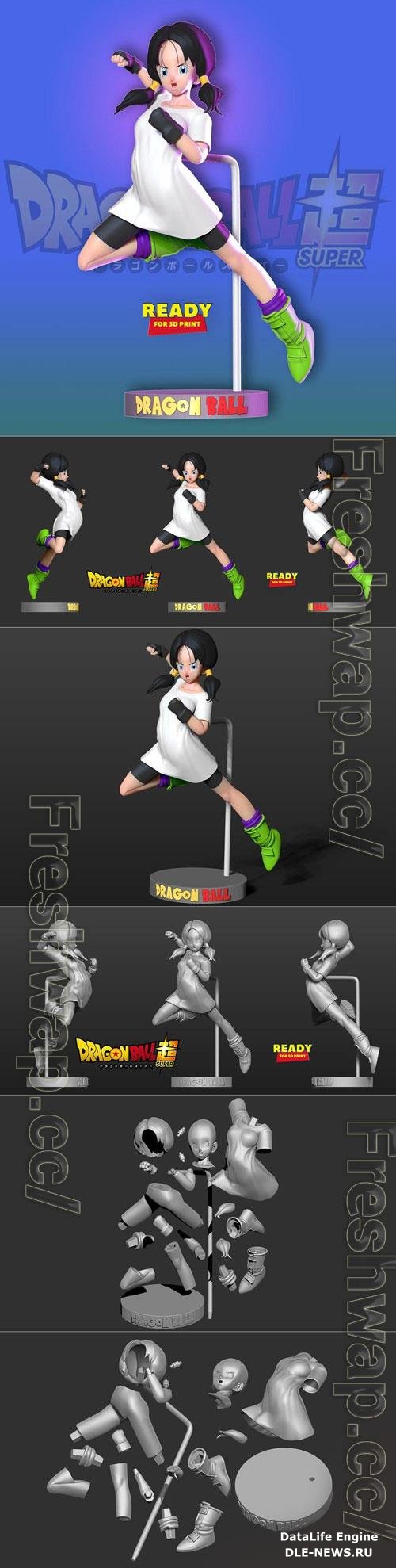 Videl - Dragon Ball 3D Print