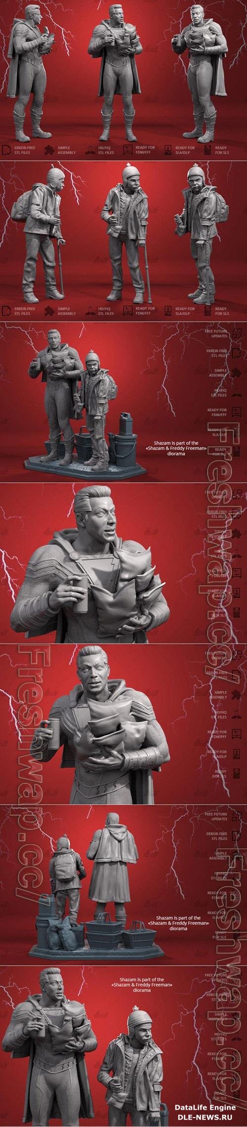 Shazam Diorama part 1-2 3D Print