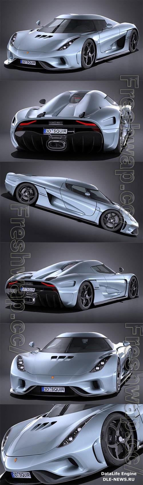 Koenigsegg Regera 2017 3D Model