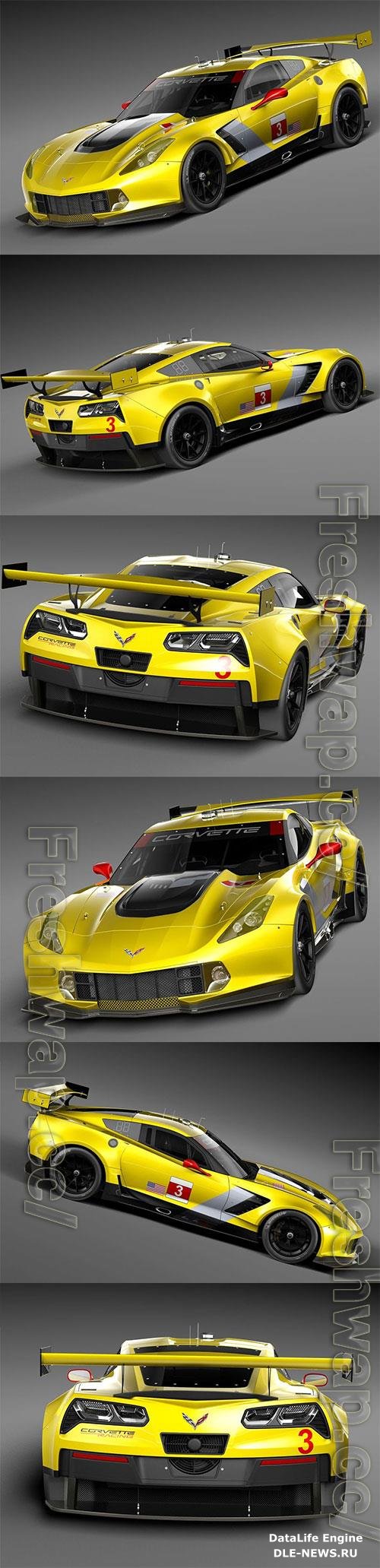 Chevrolet Corvette C7R 2015 3D Model