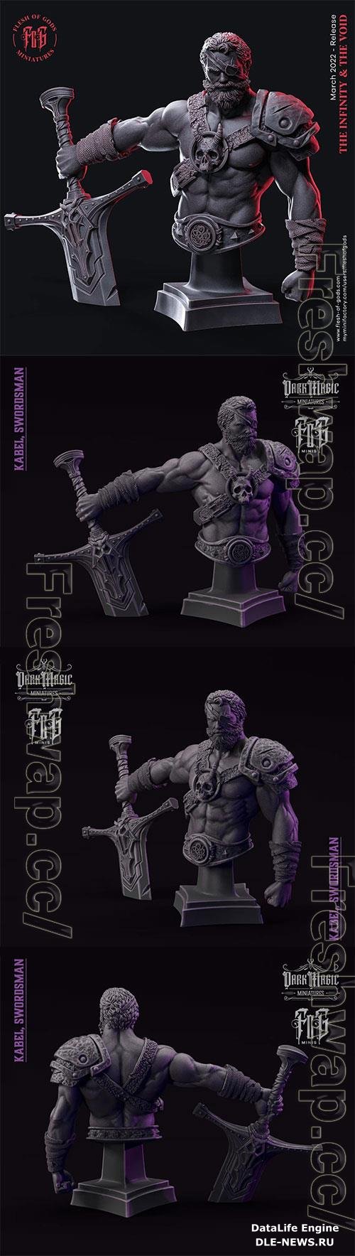Kabel The Swordsman - Bust 3D Print