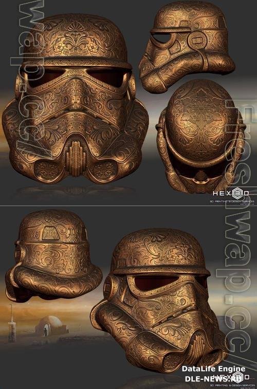 Carved Trooper Helmet 3D Print