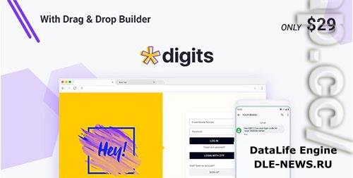 CodeCanyon - Digits v7.9.3 - WordPress Mobile Number Signup and Login - 19801105 - NULLED + Digits Add-Ons