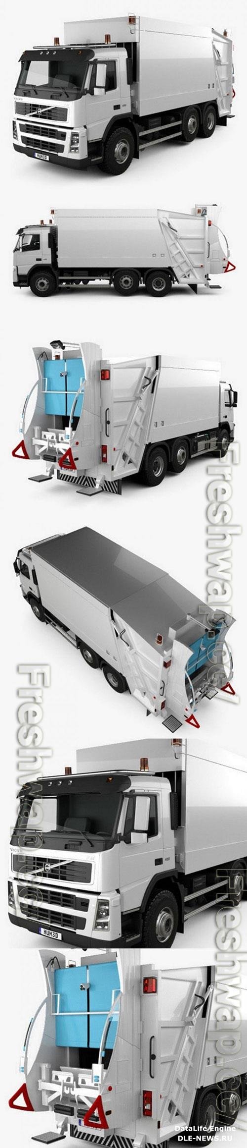 Volvo FM Truck 6?2 Garbage 2010 3D Model