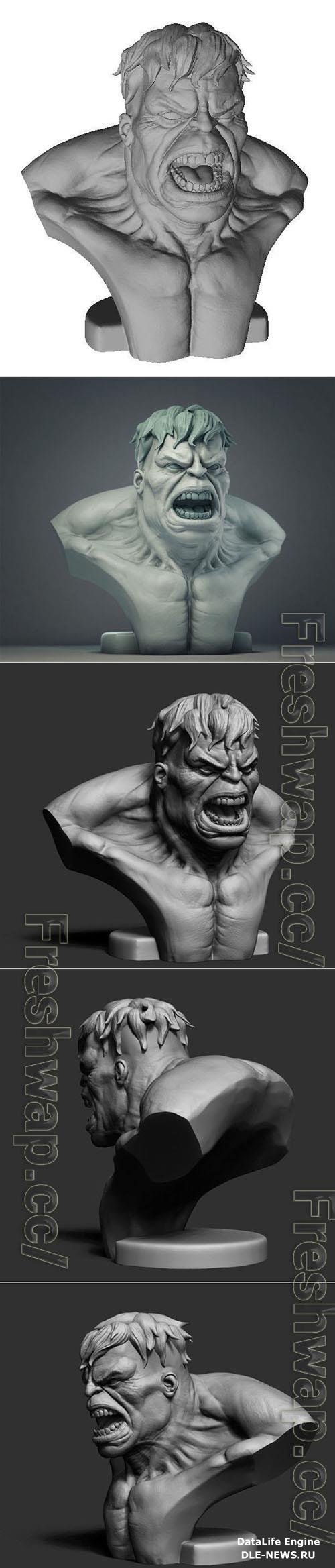 Hulk Bust 3D Print