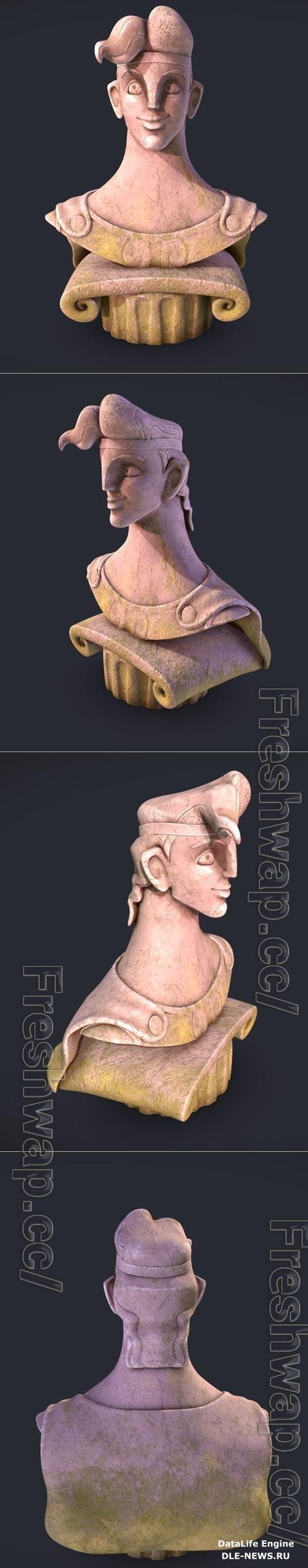 Disneys Hercules Bust 3D Print